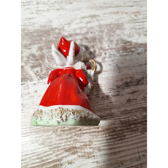 Vintage Christmas Bell Angel Holding Candle Light Lefton Japan ultra Rare HTF - Picture 7 of 12